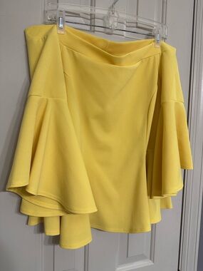 Off The Shoulder Peplum Blouse with Flare Sleeves